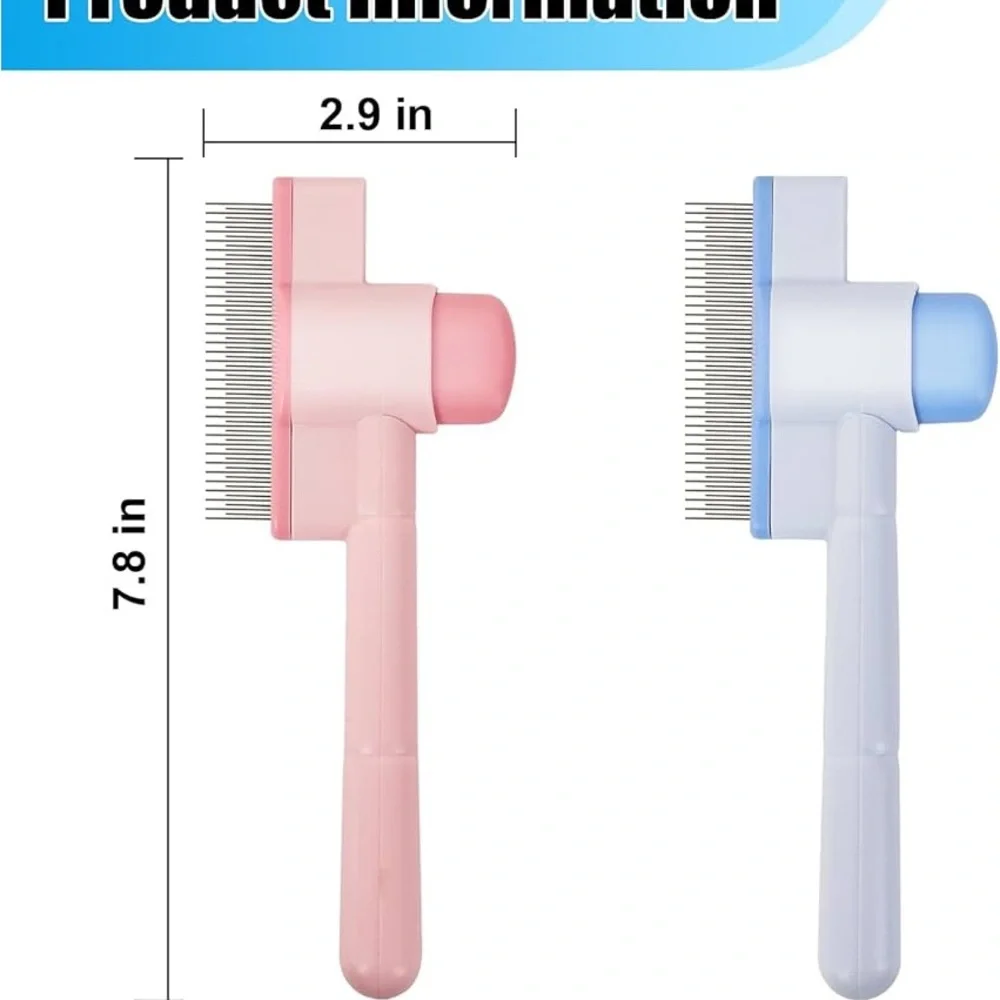 Free when bundled New 2 pet Pink and Blue hair brush
